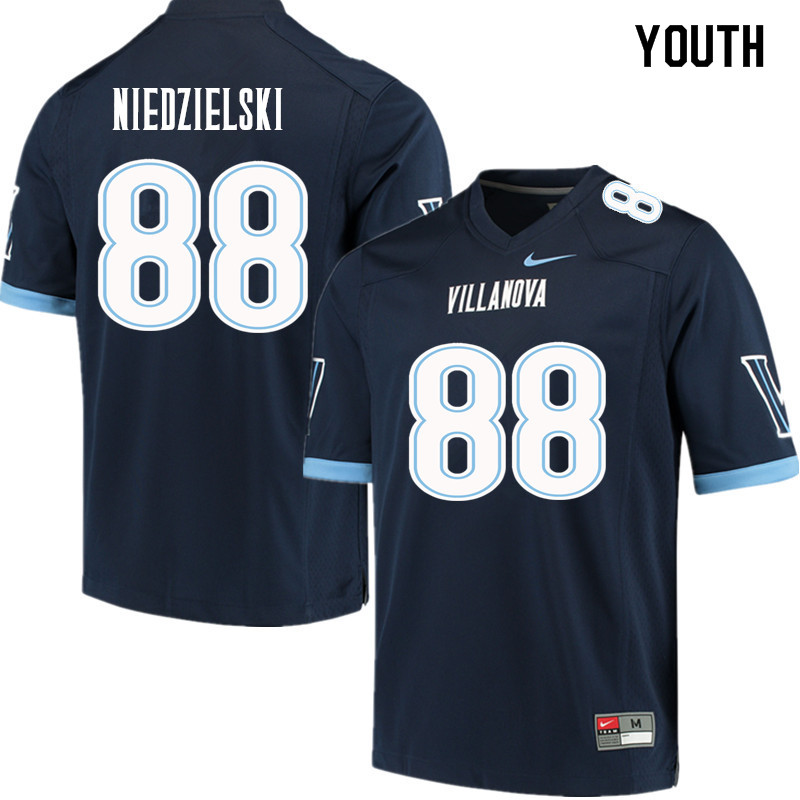 Youth #88 Colton Niedzielski Villanova Wildcats College Football Jerseys Sale-Navy